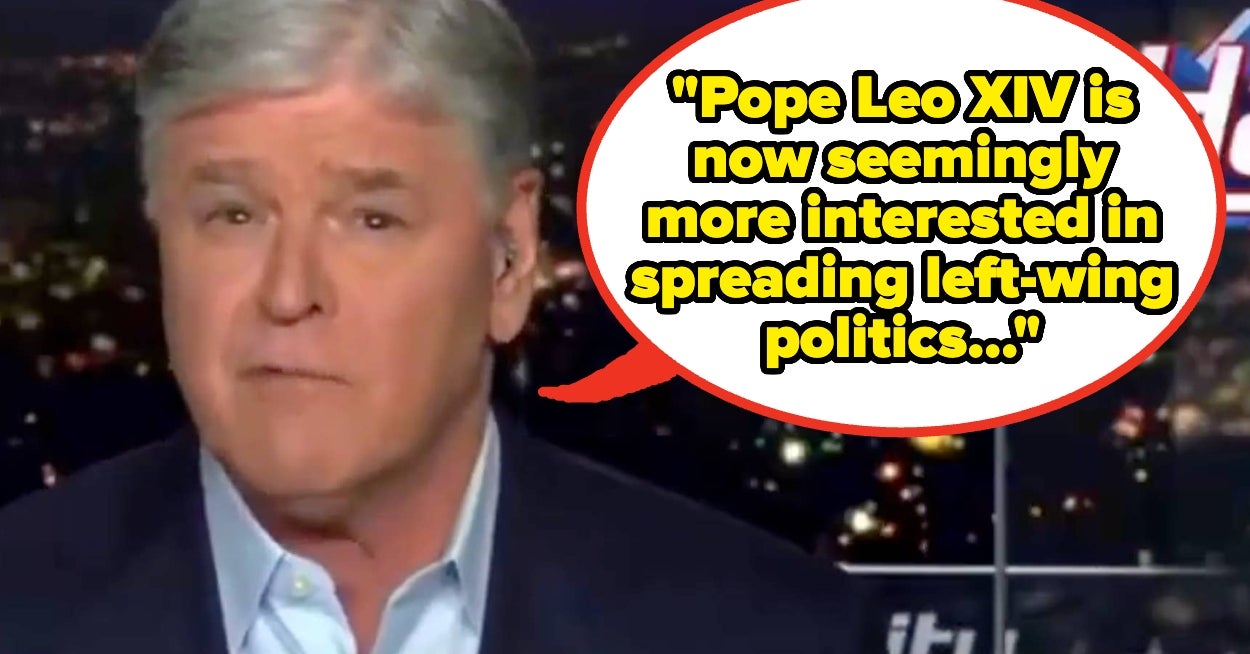 "YOU WERE A SH#!@Y CATHOLIC": People Are Mocking Sean Hannity's Take On The Whole "Trump V. Pope" Thing