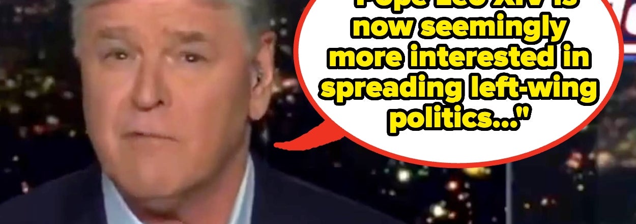"YOU WERE A SH#!@Y CATHOLIC": People Are Mocking Sean Hannity's Take On The Whole "Trump V. Pope" Thing