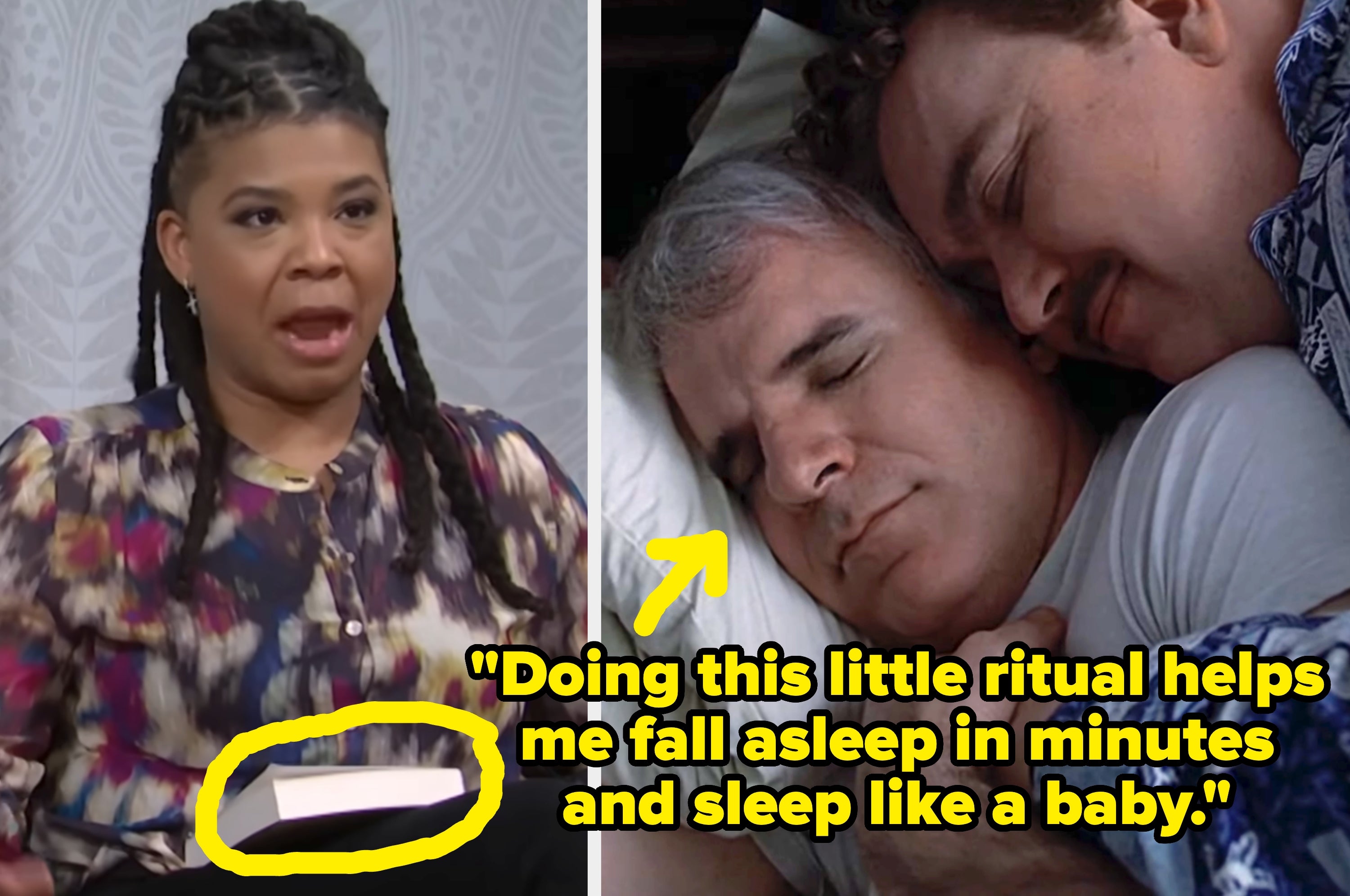 Left: Dog lying on the floor. Right: Smiling woman. Text: "Playing with my dog. She's just like me."