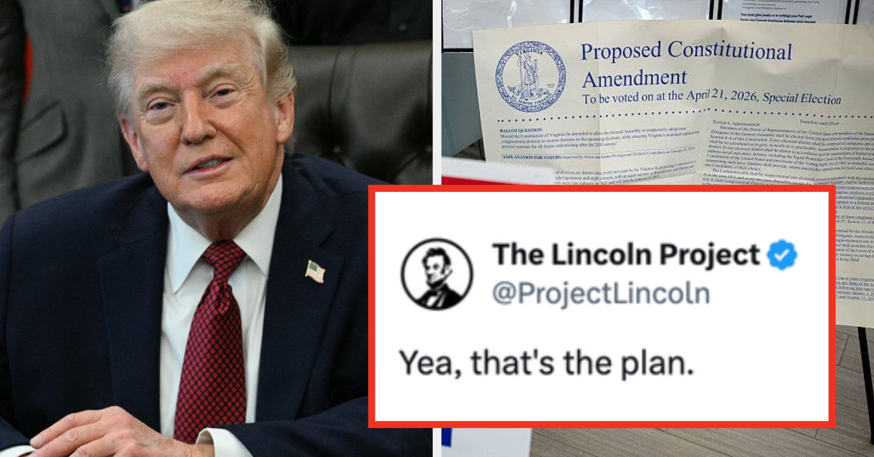 Trump Just Accidentally Told Virginians Why They Should Vote "Yes" Today