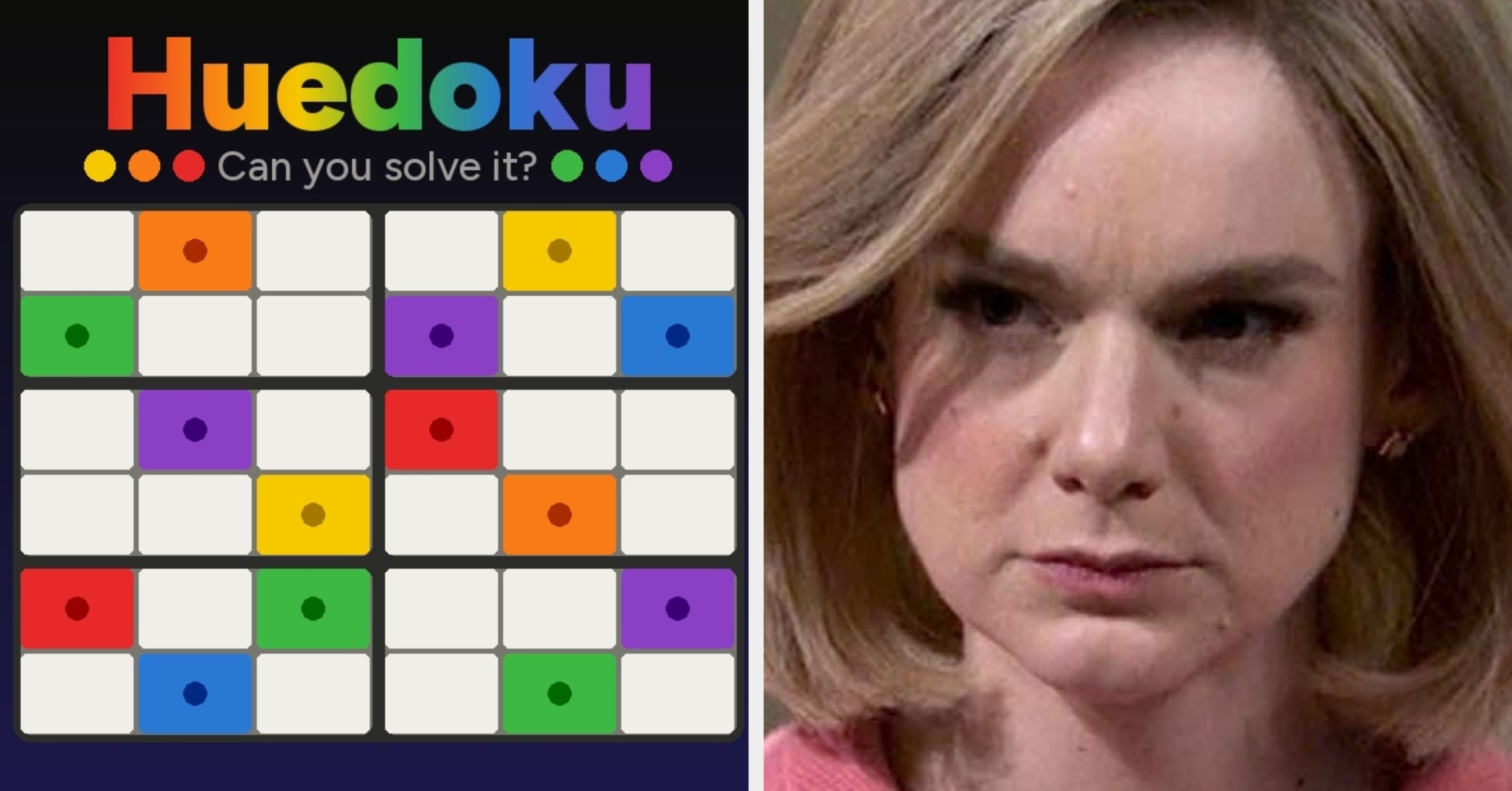 Only People Who Are Actual Color Geniuses Can Solve Today's Huedoku