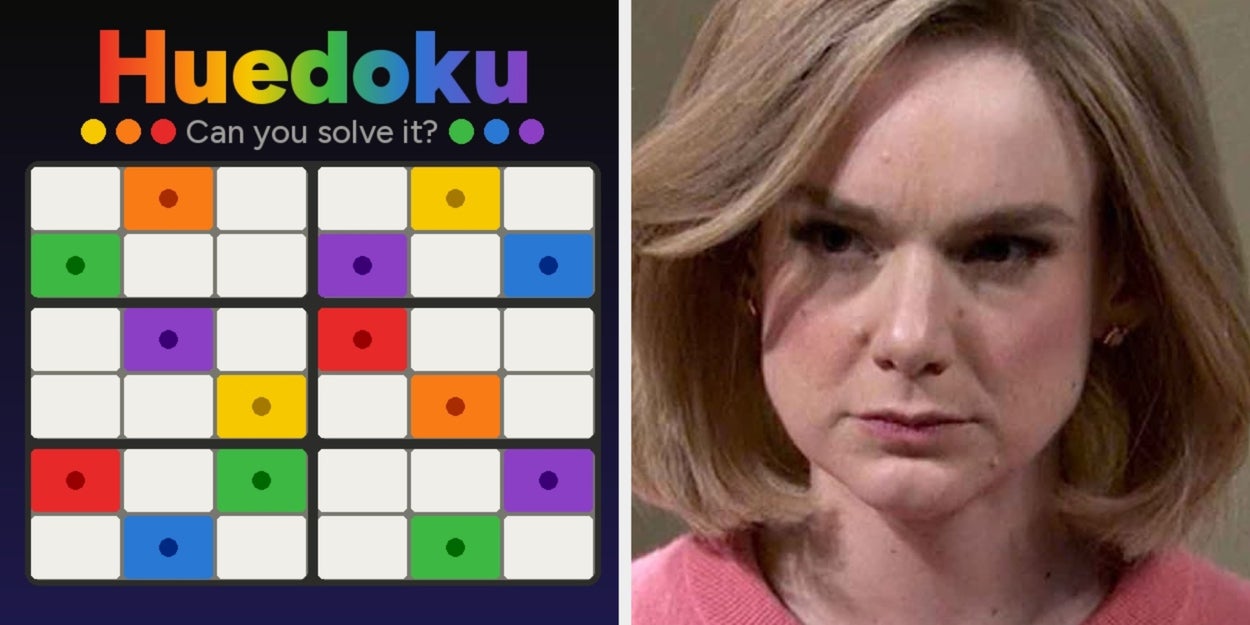 Most people can't solve Huedoku #14 without a hint 👀🌈