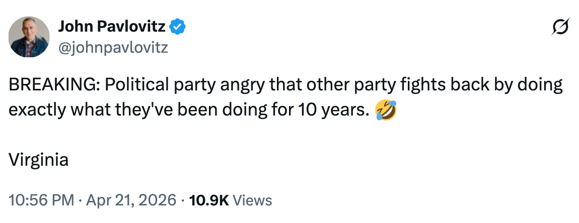  Political enactment      aggravated  that different   enactment      fights backmost  by doing precisely  what they've been doing for 10 years." Laughter emoji