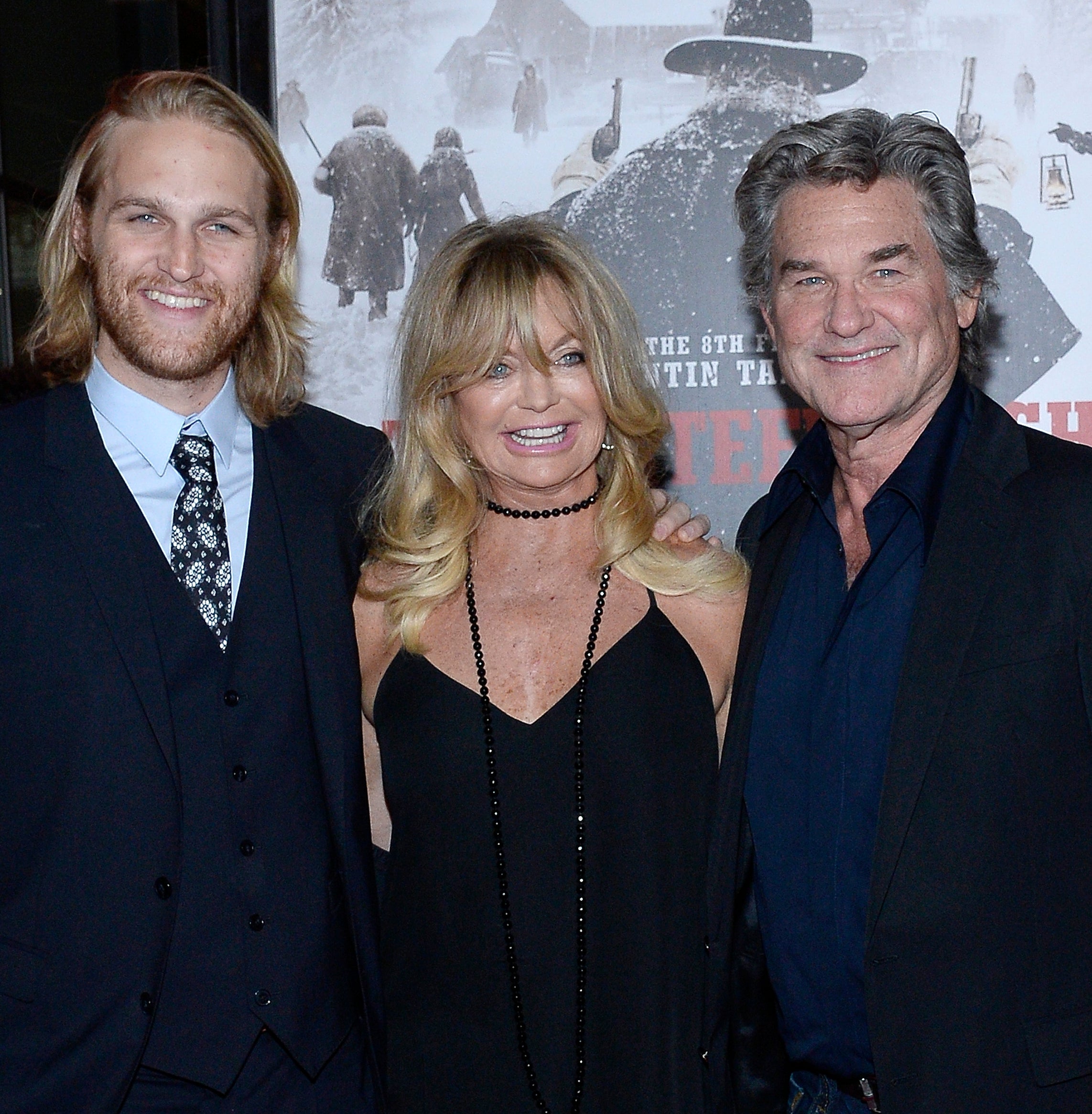 Wyatt Russell, Goldie Hawn and Kurt Russell