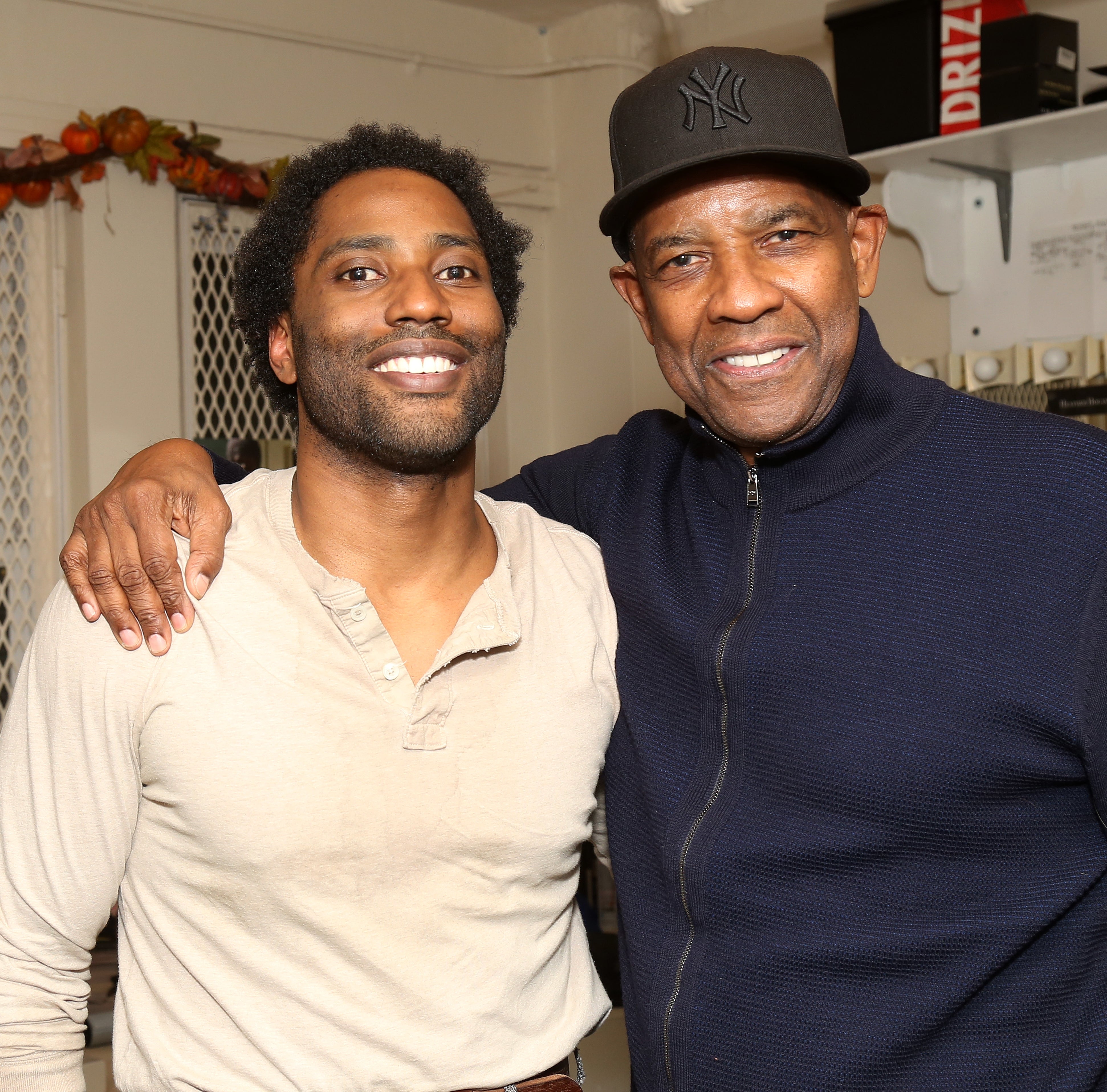 John David Washington and Denzel Washington