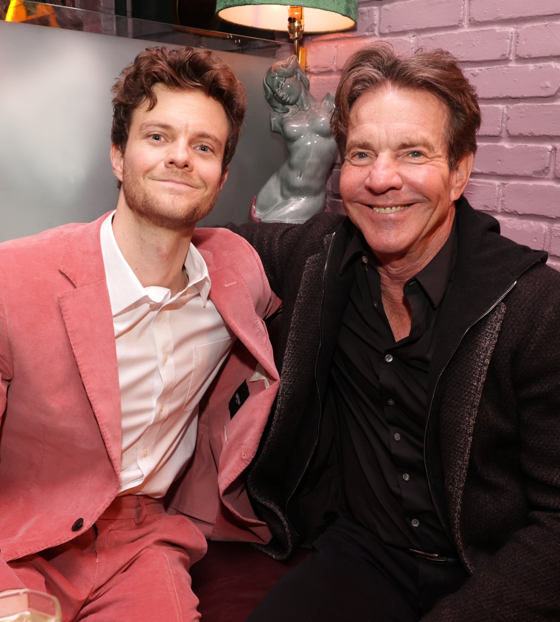 Jack Quaid and Dennis Quaid