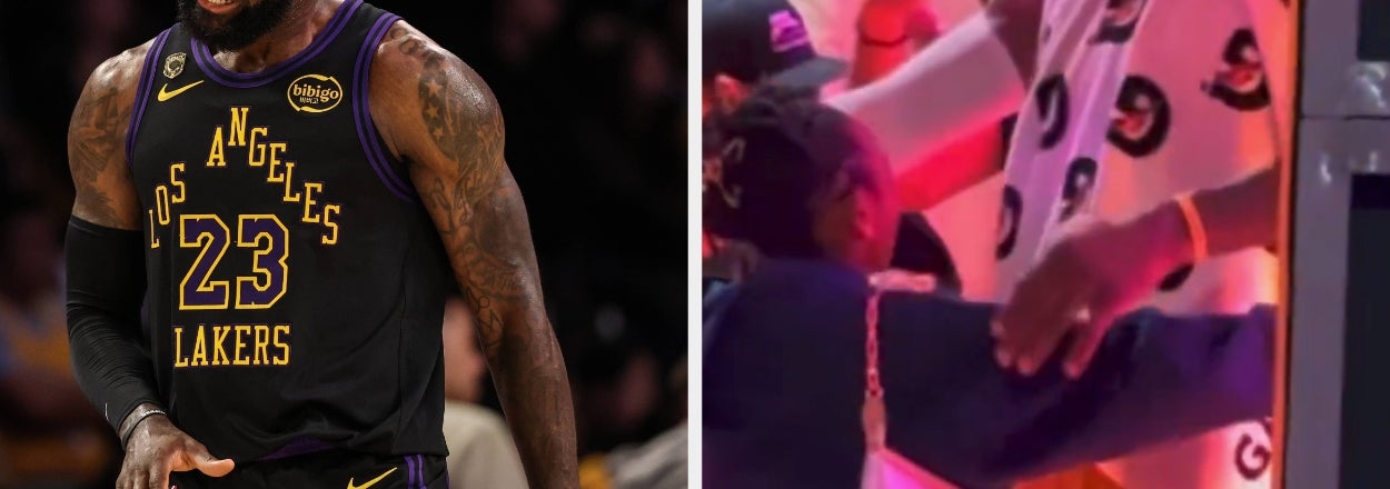 LeBron James Covered Himself In A Towel Before Hugging His Daughter After A Sweaty Game, And Everyone Is Saying The Same Thing