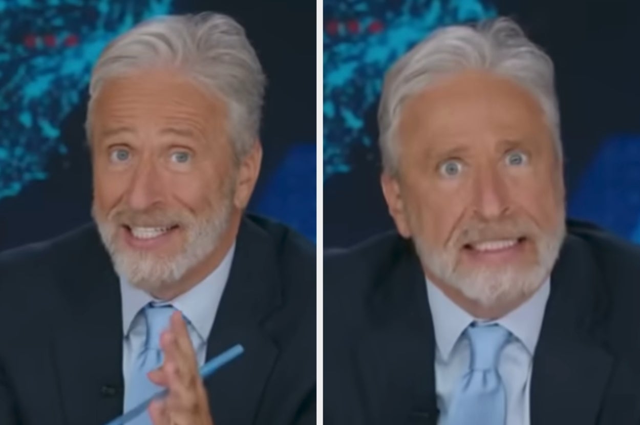 Trump's "Weird As S**t" Oval Office Moment Totally Freaked Out Jon Stewart, And It's Honestly Hilarious