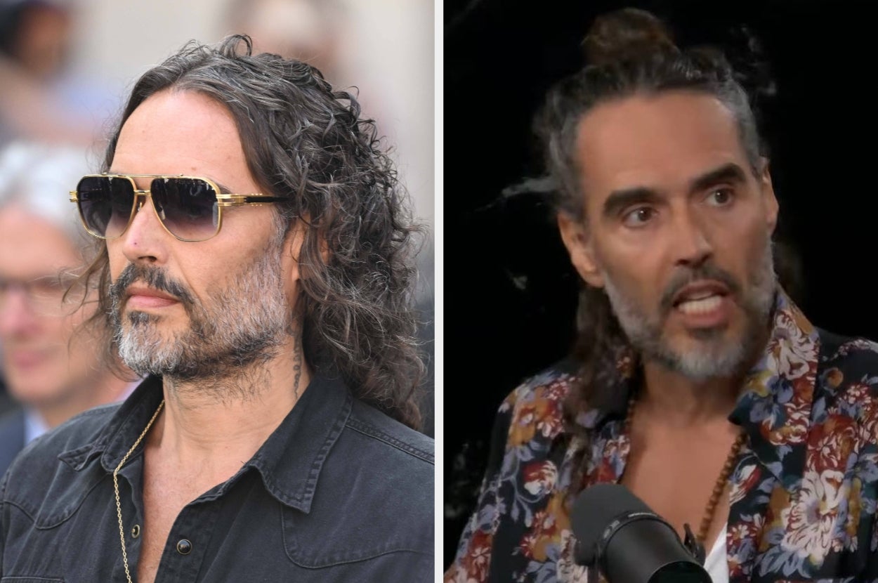 Two pics of Russell Brand