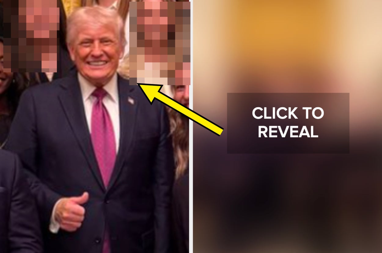 “This Is Embarrassing”: This Photo Of Donald Trump "Celebrating" Women Athletes Is Going Mega-Viral For Alllllll The Wrong Reasons