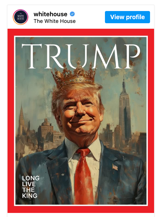  "LONG LIVE THE KING," with the Empire State Building successful  the background