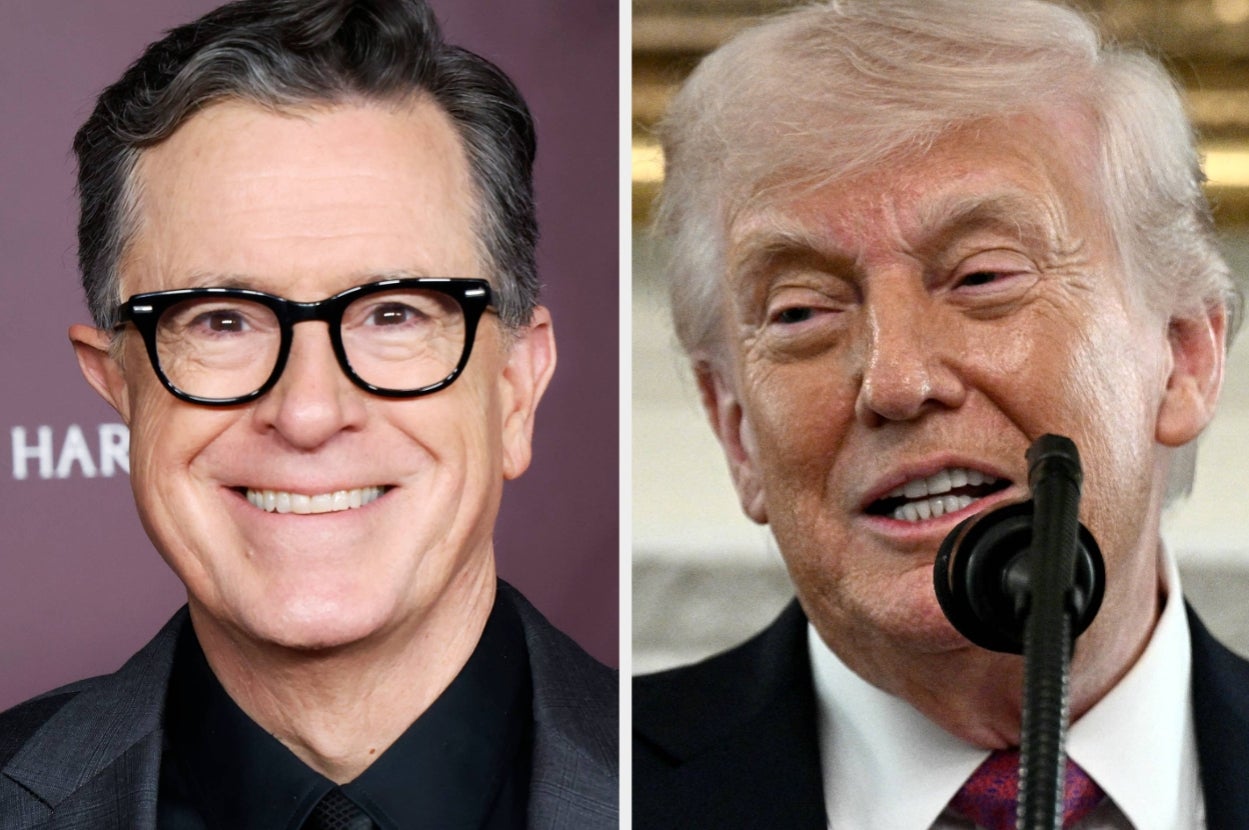 Two photos side by side: a smiling man with glasses, and a second man speaking at a microphone