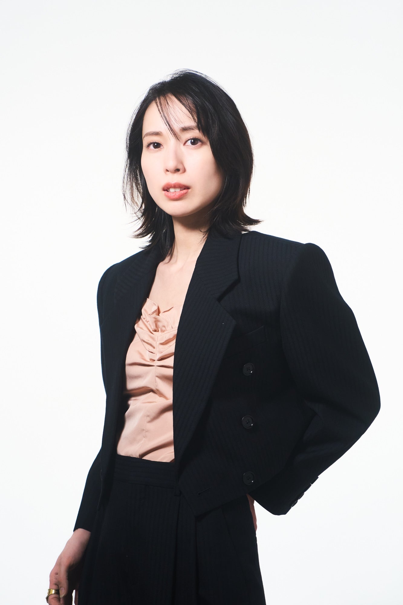 取材に応じる戸田恵梨香さん（Photo by 黒羽政士）