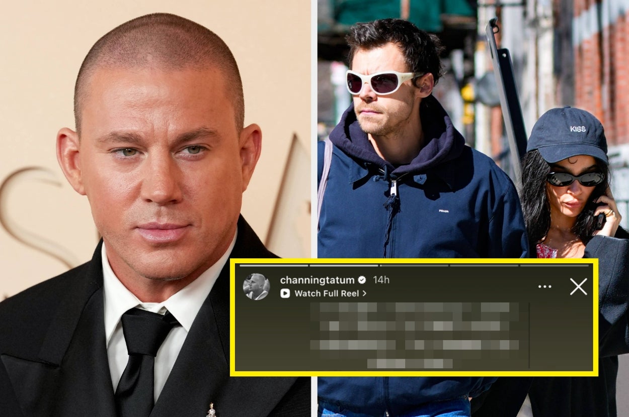 “WTF Does This Even Mean”: People Are Baffled By Channing Tatum’s “Cringe” IG Stories After The News Of Zoë Kravitz’s Engagement To Harry Styles