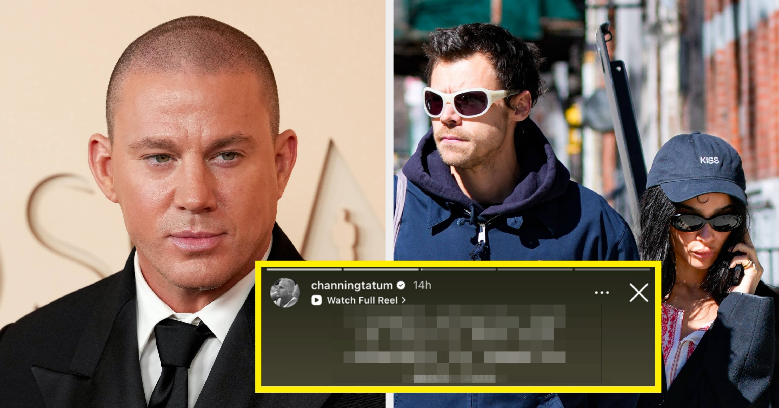 “WTF Does This Even Mean”: People Are Baffled By Channing Tatum’s “Cringe” IG Stories After The News Of Zoë Kravitz’s Engagement To Harry Styles