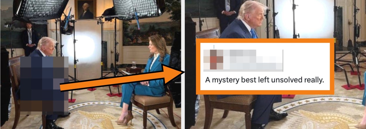 Something Really Weird Is Going On With Trump In This Photo From His "60 Minutes" Interview, And He Is NOT Going To Be Happy This Picture Exists