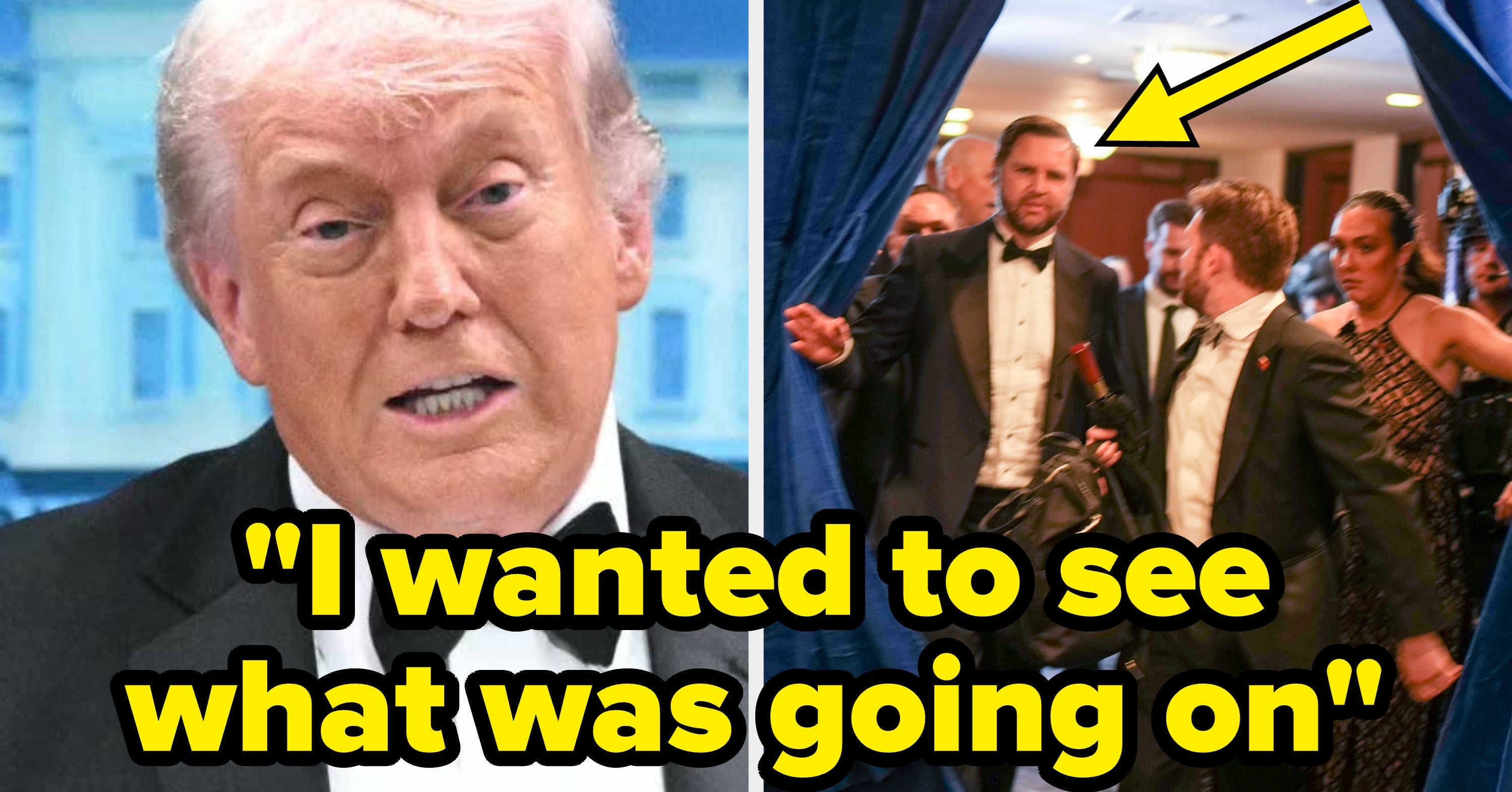 Trump Just Spilled The Reason Why JD Vance Was Rushed Offstage Faster Than Him At The White House Correspondents' Dinner