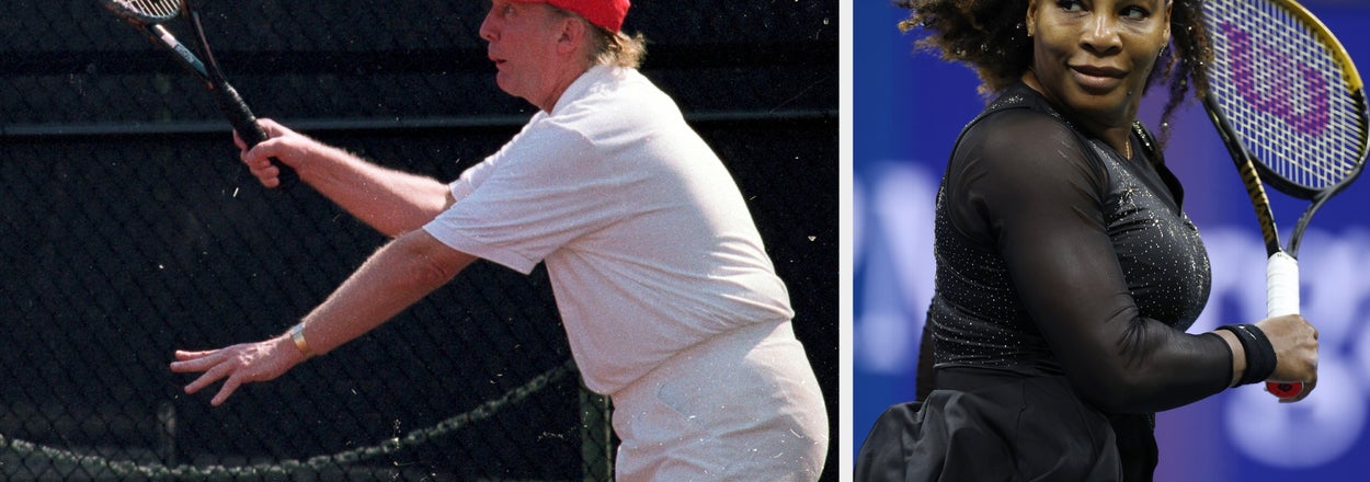 Everyone Thought This Video Trump Just Posted Of Himself Playing Tennis With Serena Williams Was AI, But It's Actually Even Weirder Than That