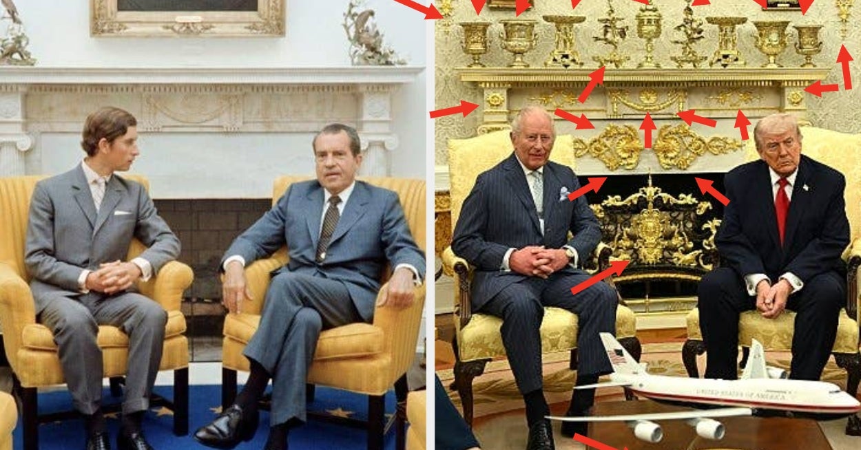 People Are Comparing King Charles' First Oval Office Visit To His Most Recent One, And The Comments Are Brutal