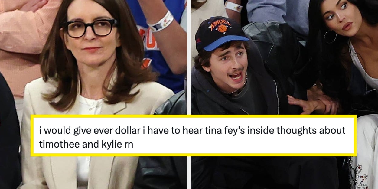 Tina Fey, Timothee Chalamet, Kylie Jenner Knicks Game Reactions