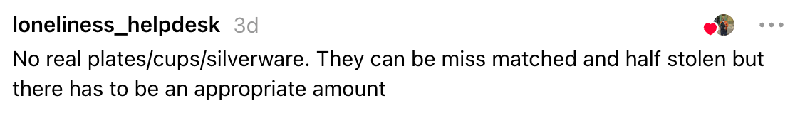 Text discussing mismatched and partially stolen dishes, emphasizing the request   for an due  amount