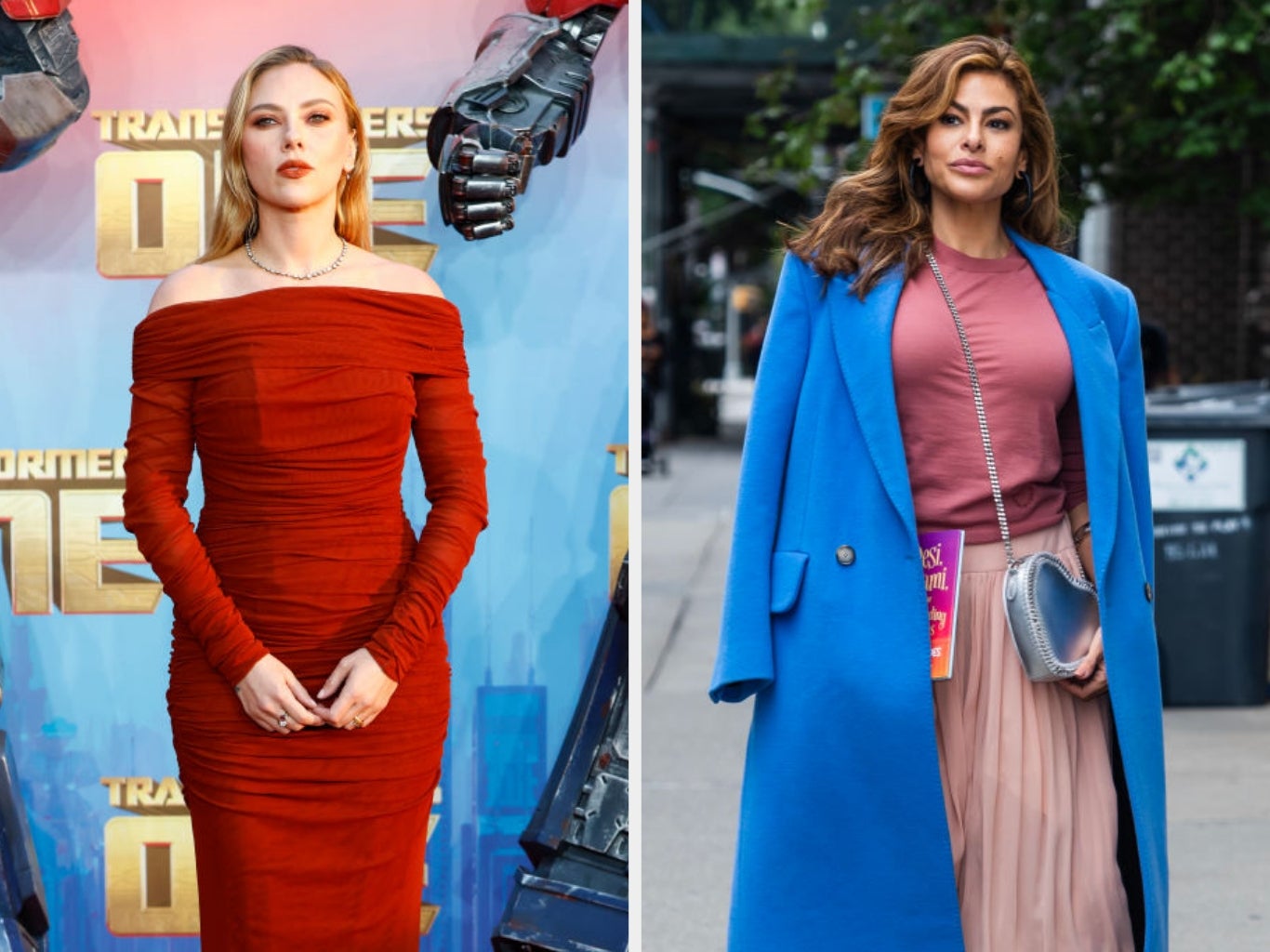  Person successful  agelong  coat, pleated skirt, and top, walking connected  the street