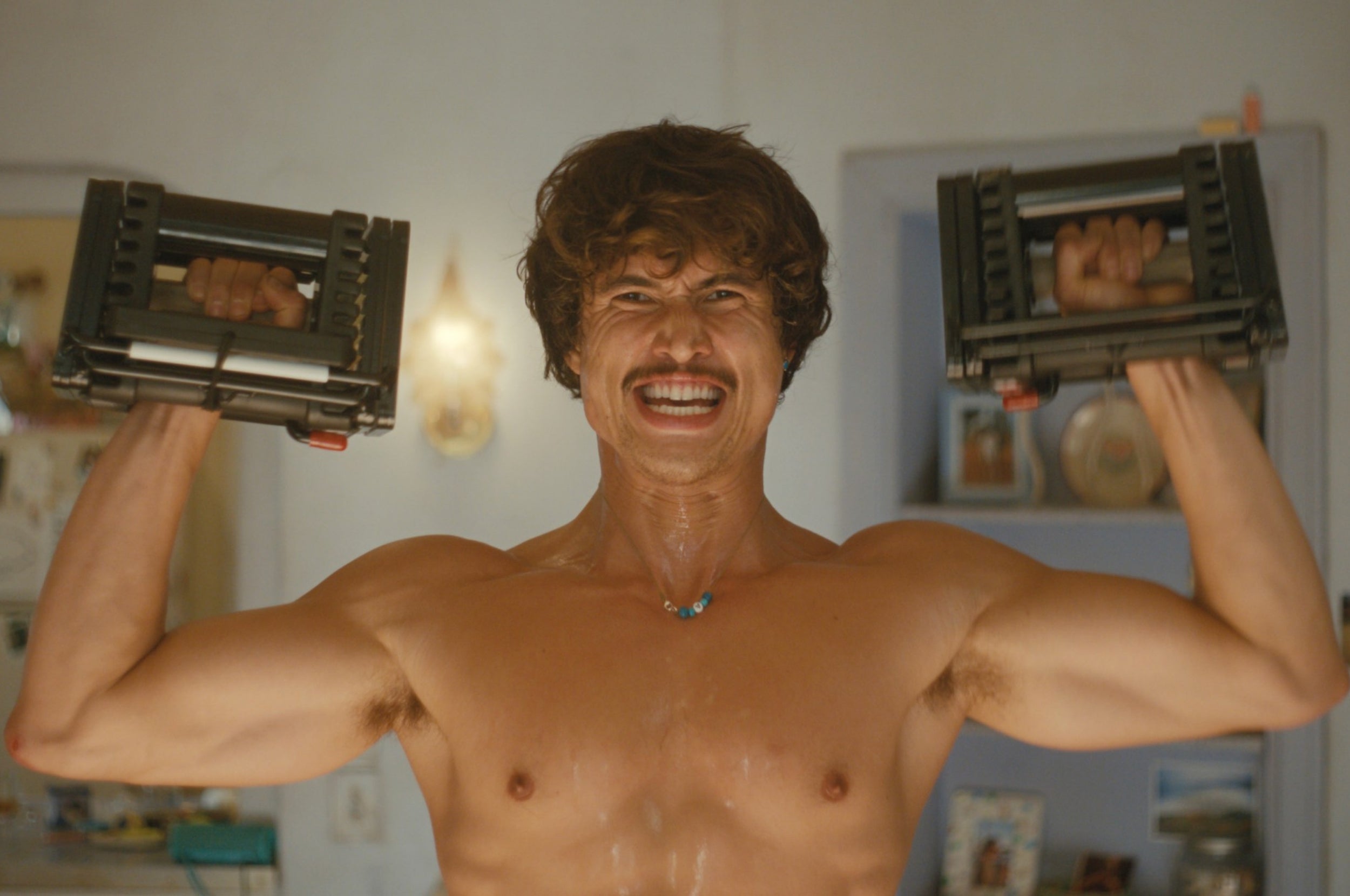 austin lifting weights
