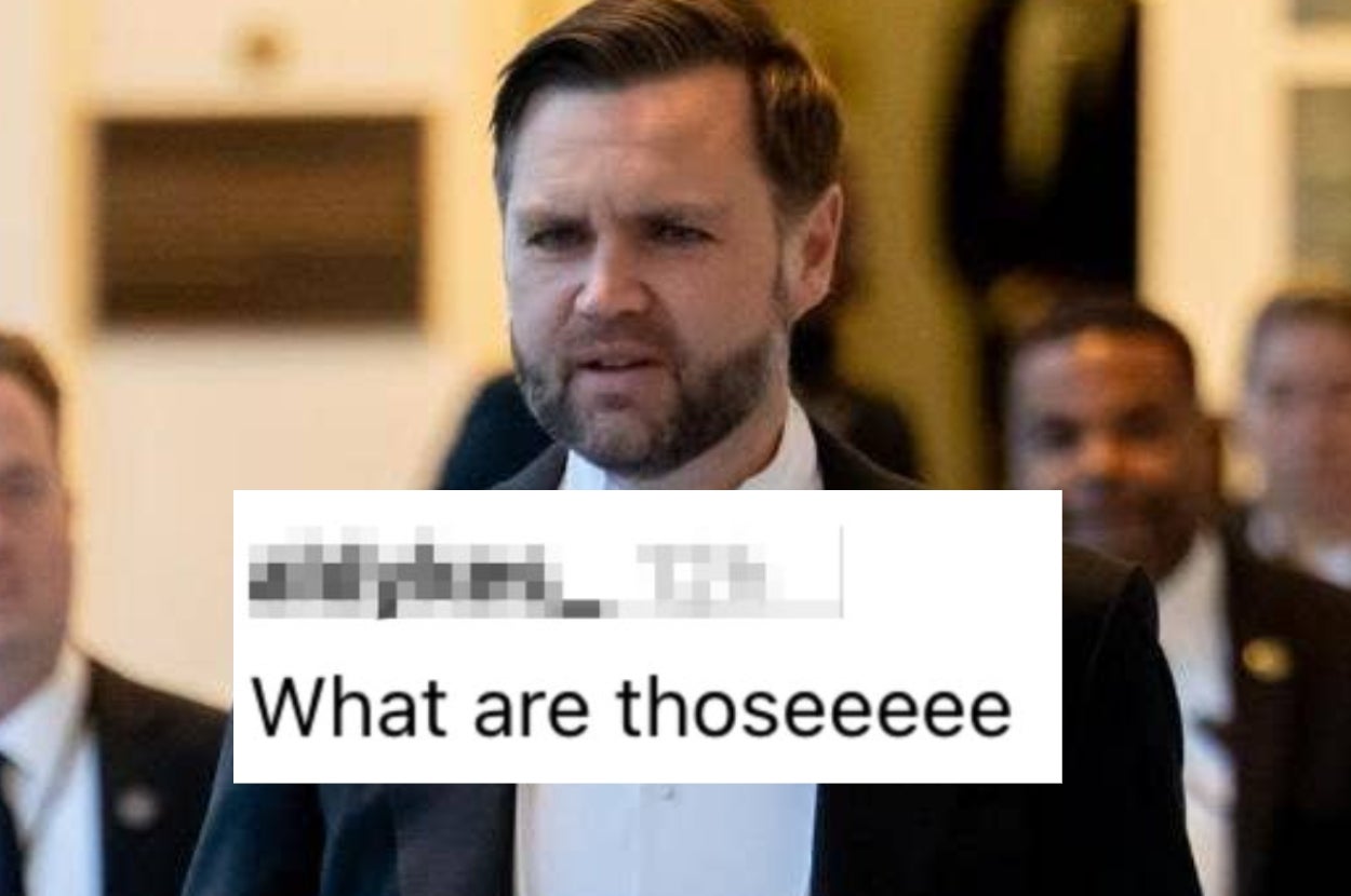 A bearded man in formal attire looks perplexed; overlaid text humorously questions, "What are thoseeeee."
