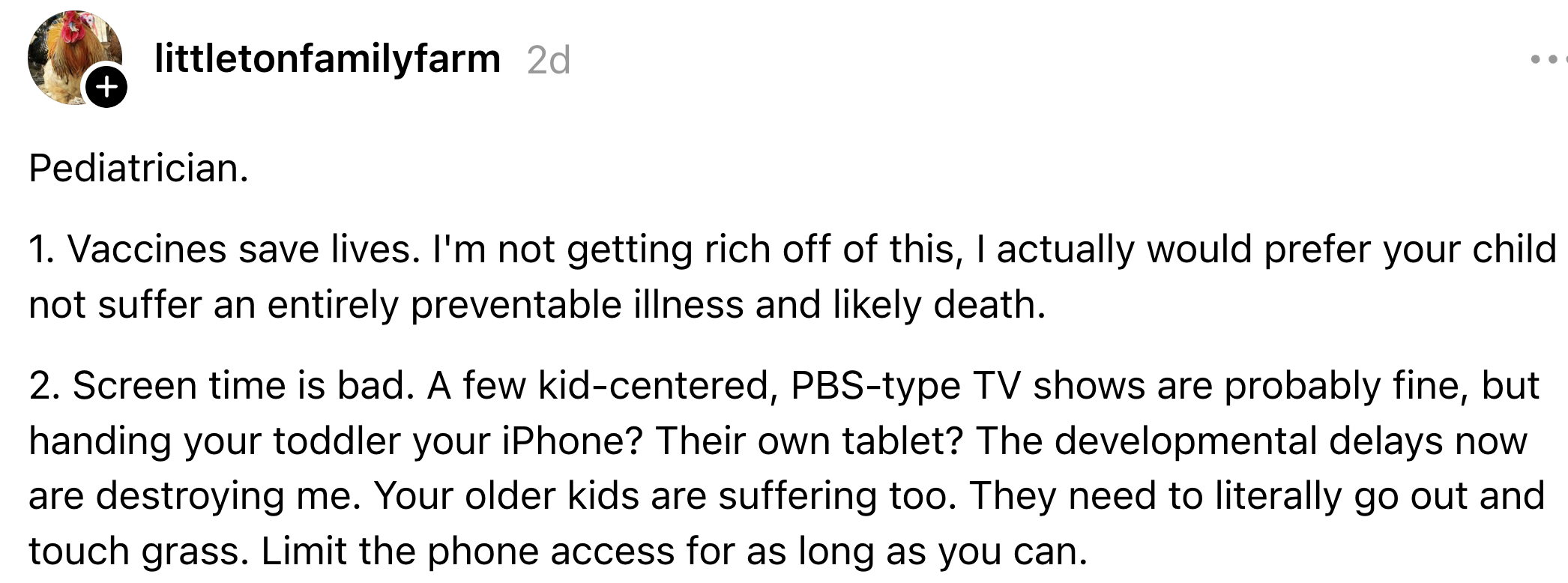  The station  emphasizes the value  of vaccines and cautions against excessive surface  clip  for children, advising limits connected  tablet use
