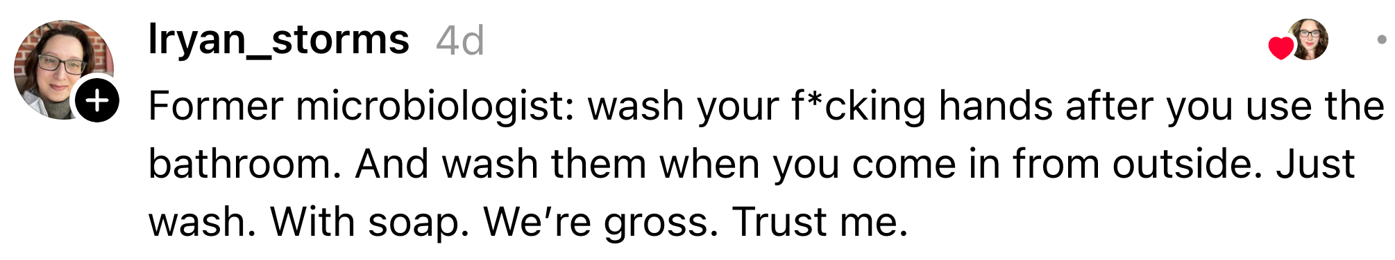 A erstwhile  microbiologist emphasizes the value  of washing hands aft  utilizing the bath  and coming successful  from outside, urging the usage  of soap