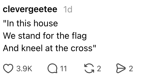  "In this location   we basal   for the emblem  and kneel astatine  the cross." 3.9K likes, 11 comments, 2 shares