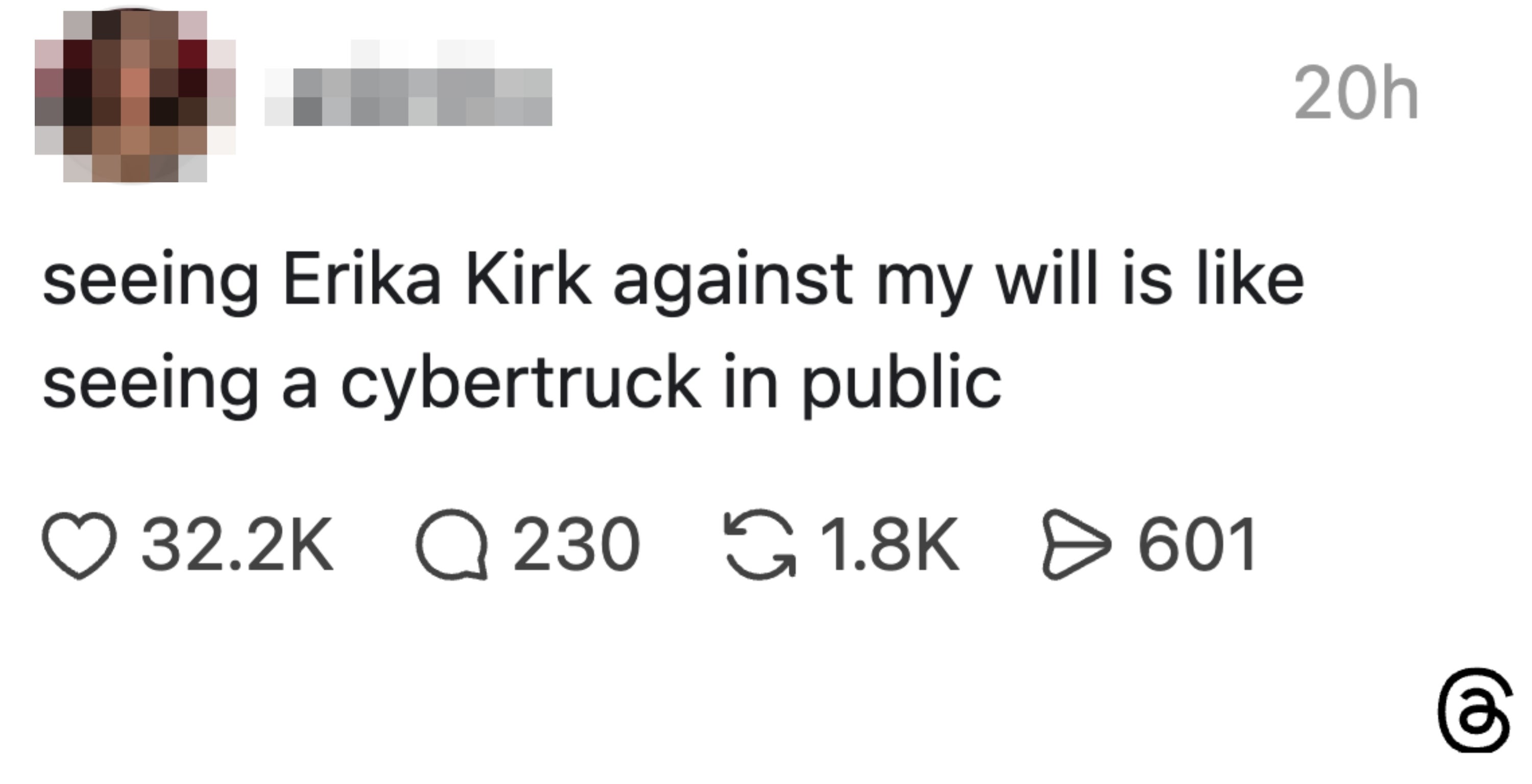 Innlegg på sosiale medier som sier: