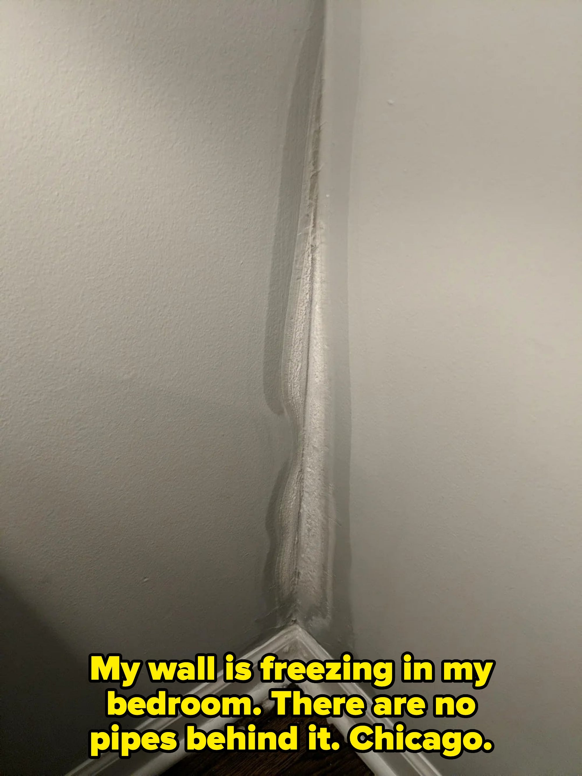 Water harm  and discoloration disposable   connected  an interior country   wall
