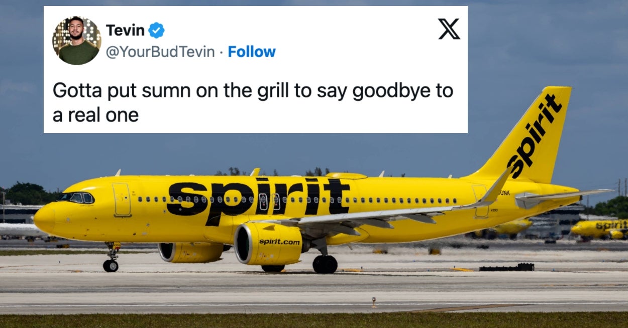 "RIP To Spirit": The Internet Is Mourning The Loss Of Spirit Airlines After The Company Announced An Official Shutdown