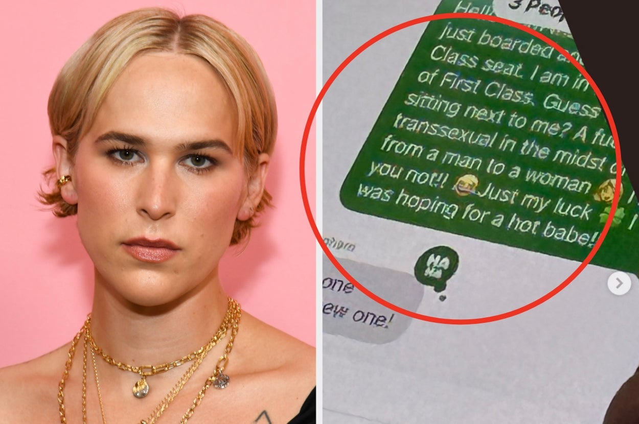 Tommy Dorfman Put A Plane Passenger On Blast For Texting Anti-Trans Stuff About Her