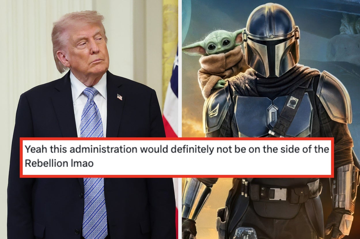 The White House Posted An AI Image Of Trump As The Mandalorian With Grogu For "Star Wars" Day, And People Are Saying, "This Is NOT The Way"