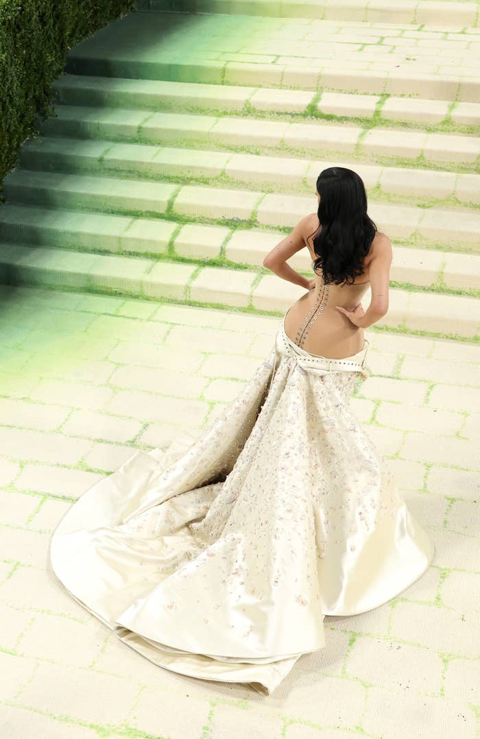 navy blue dress for baby girl Kylie Jenner's 2026 Met Gala Dress Tricks Fans