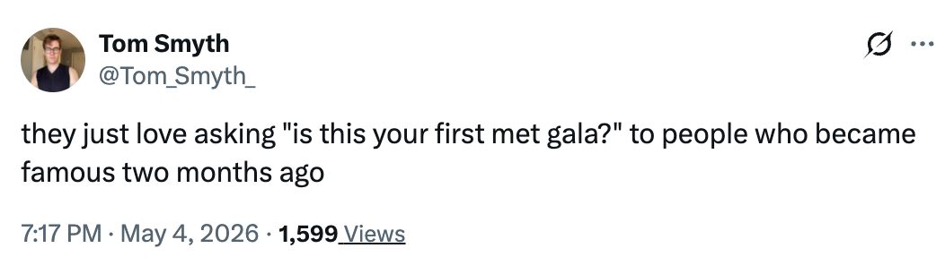 Tweet oleh Tom Smyth: 