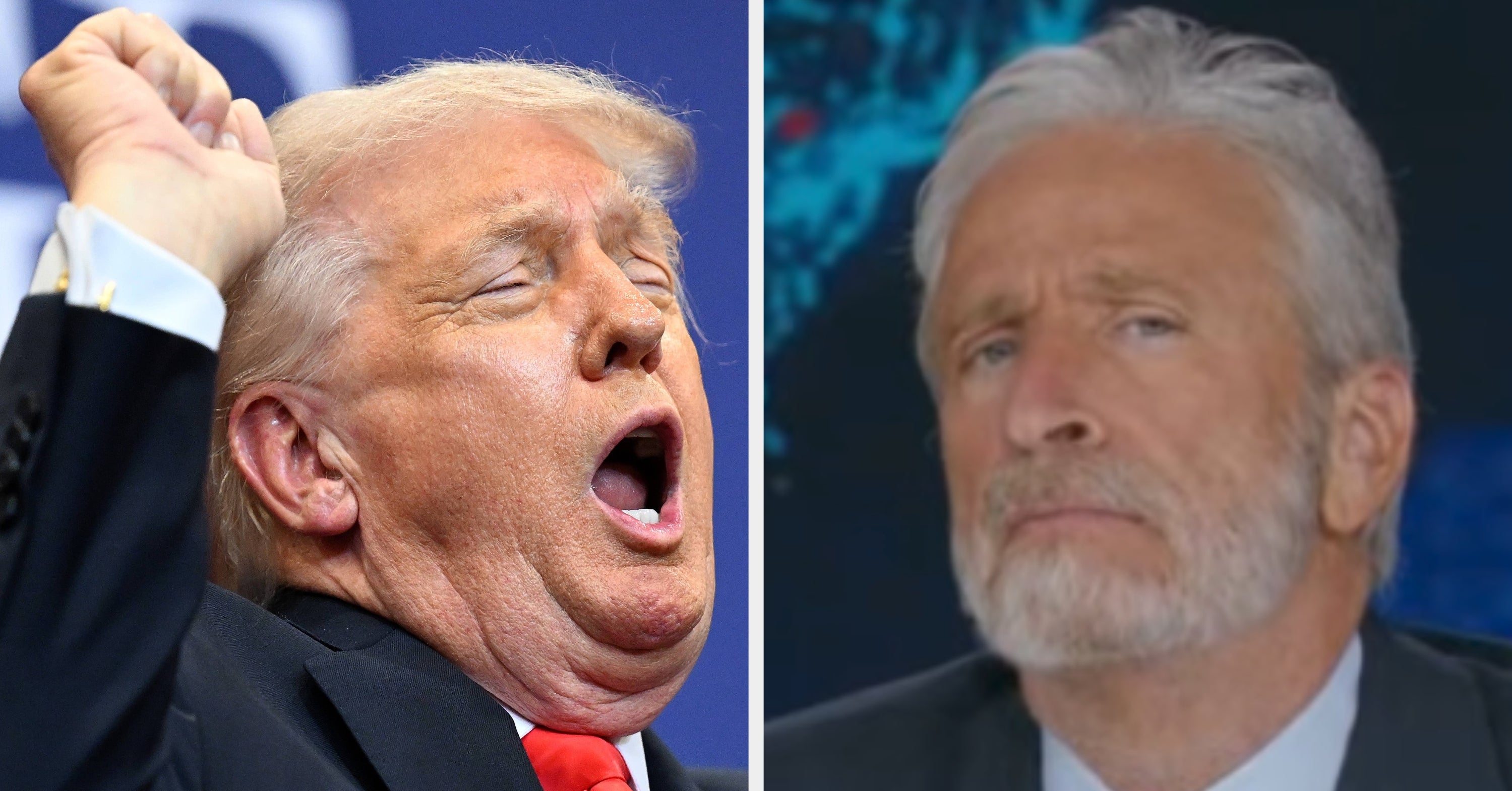 This 1 Question Jon Stewart Asked Trump Was So Funny He Actually Had To Stop His Audience Laughing