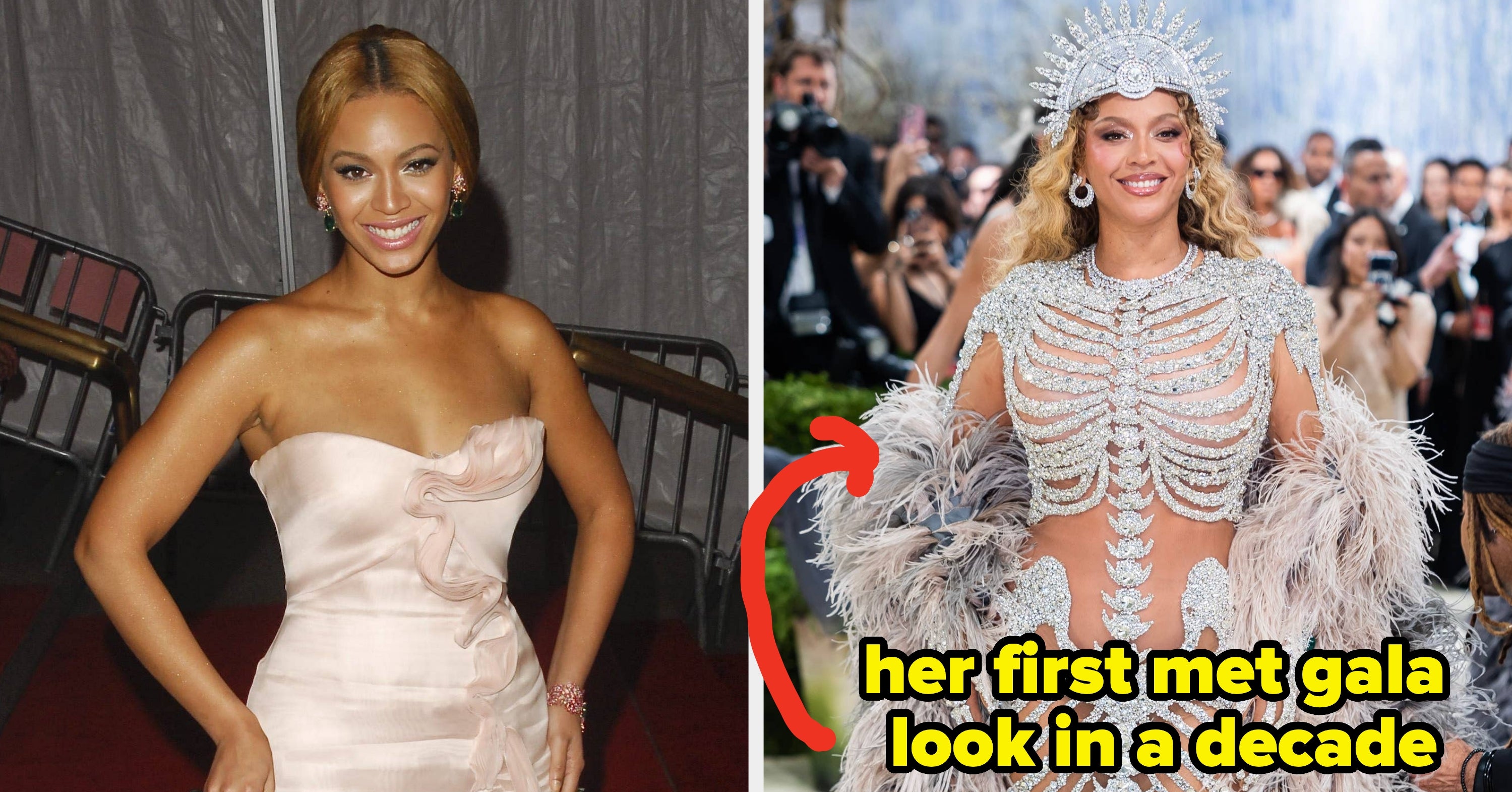 21 Celebrities At Their First Met Gala Vs. Now