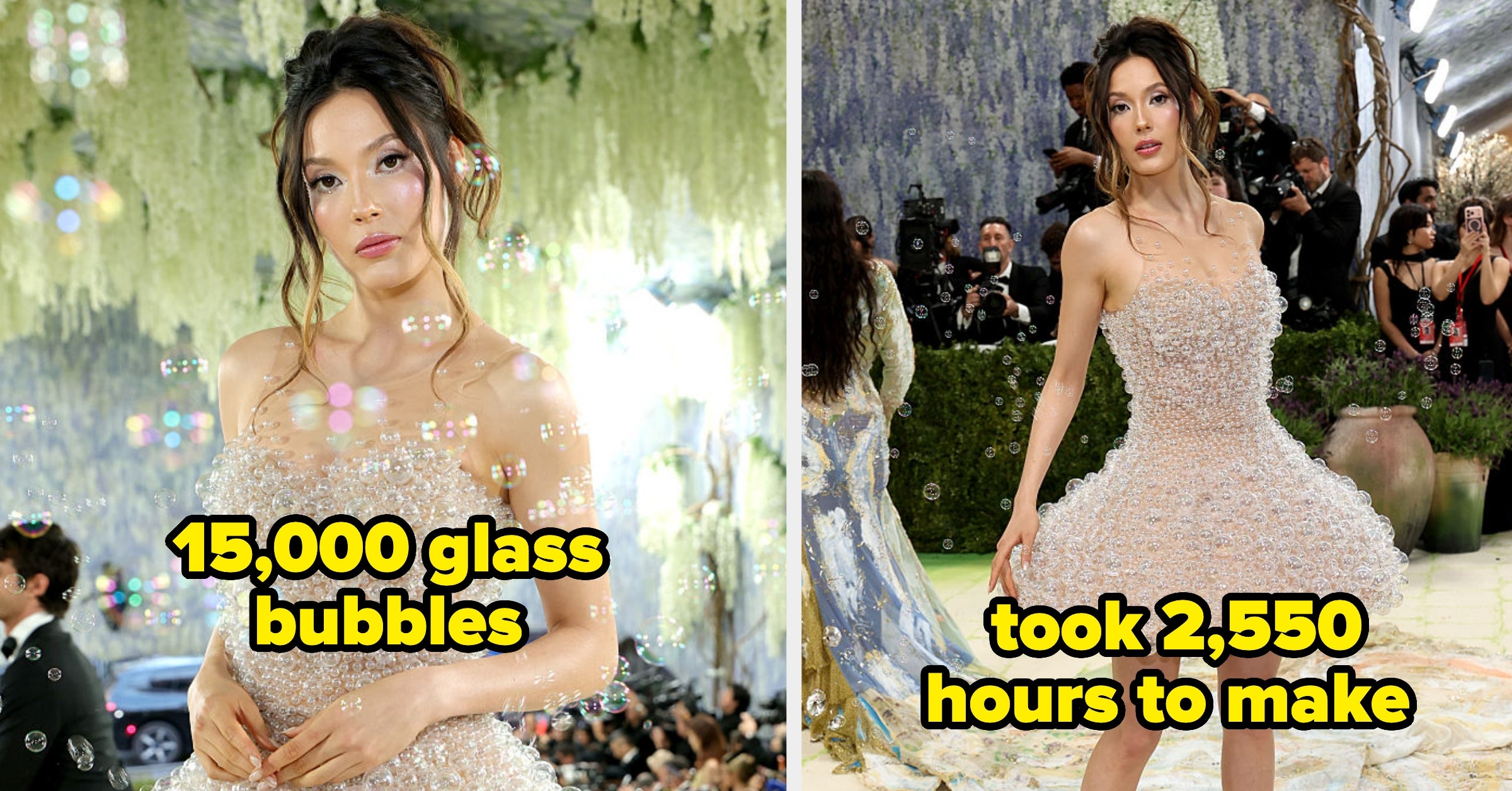 "OH SHE WON OMG": People Cannot Stop Talking About Olympian Eileen Gu's Met Gala Bubble Dress