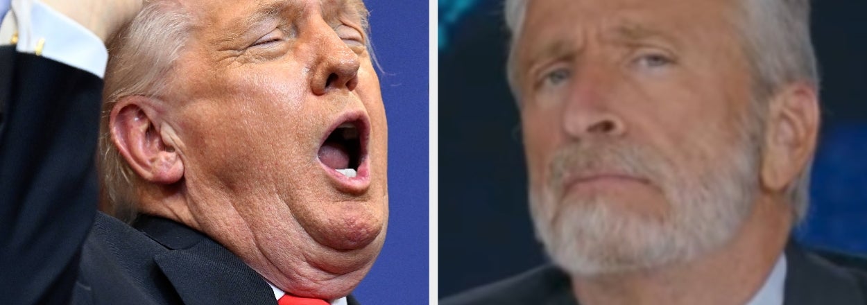 "The Daily Show" Audience Erupted At Jon Stewart's 1 Damning Question For Trump