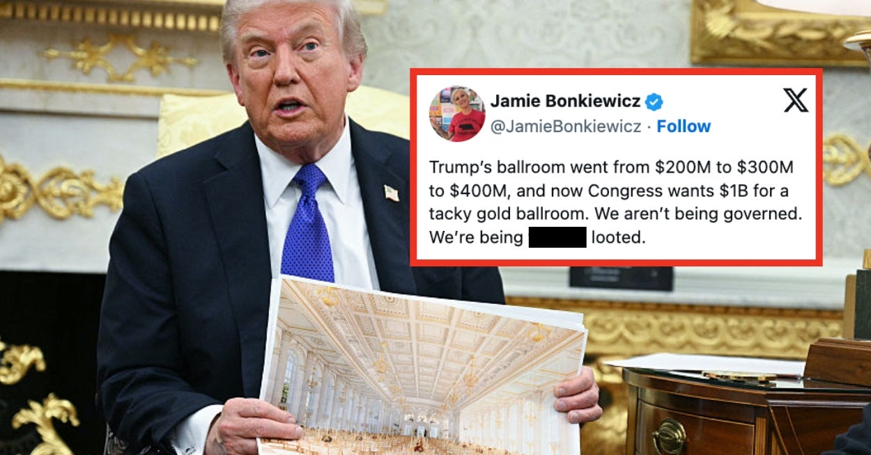 After Bragging That "Not One Penny" Of Tax Would Go Towards Trump's Ballroom, Republicans Are Now Trying To Have Americans Foot The Bill