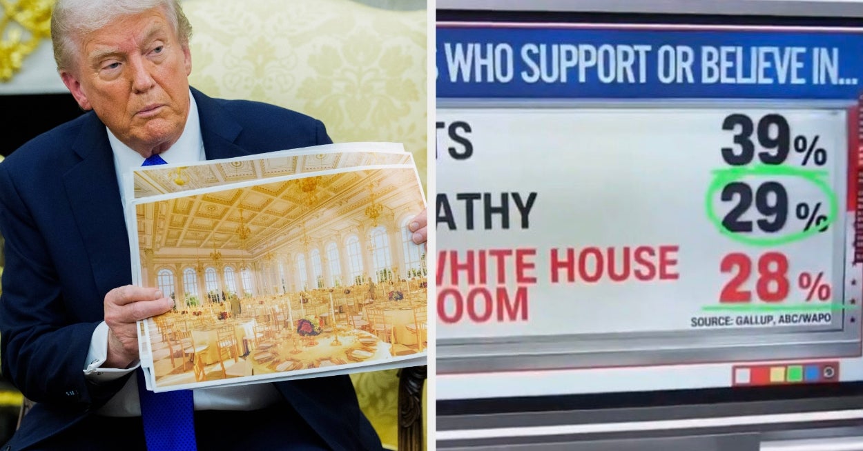 This New Poll About Trump’s Ballroom Is Soooo Absurd And Soooo Deeply Funny