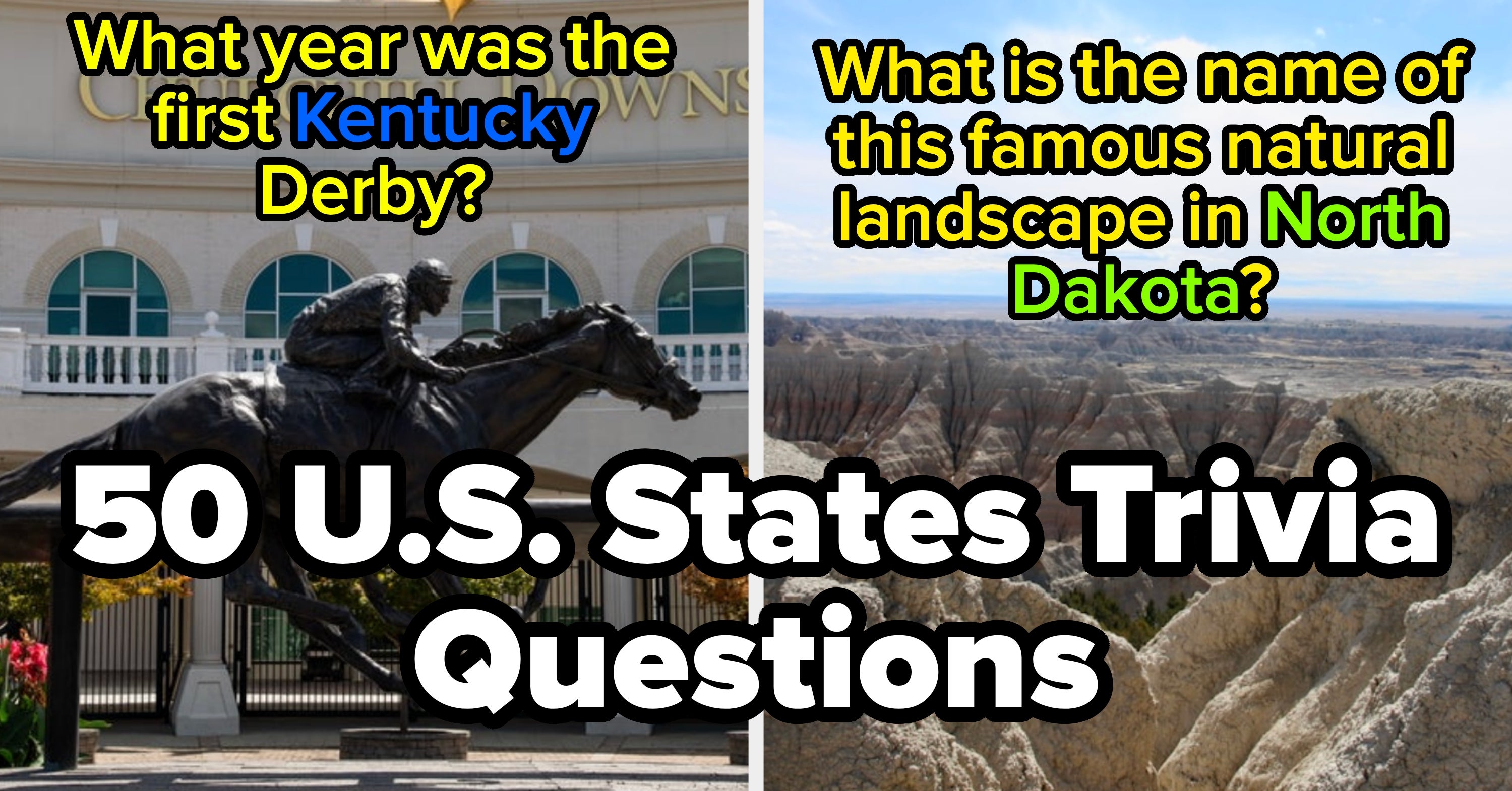 Can You Answer One Trivia Question About Each Of The 50 States?