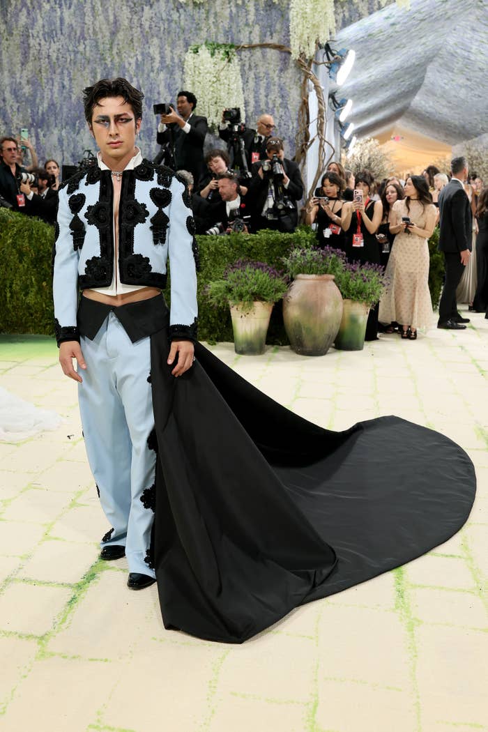 princess polly baby blue dress Hudson Williams Stylist Responds To Met Gala Backlash