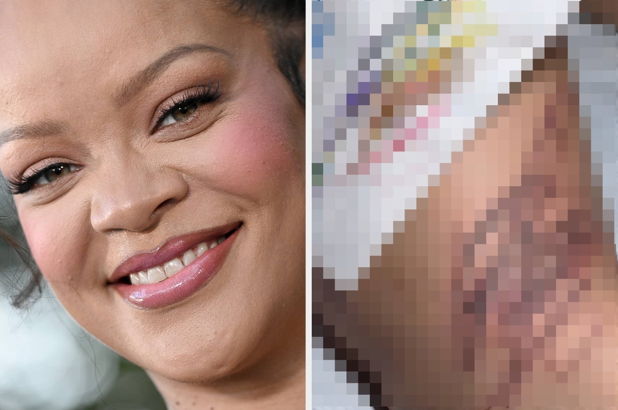 Rihanna's New Tattoo Was "Designed By Her Babies," And You Need To See It
