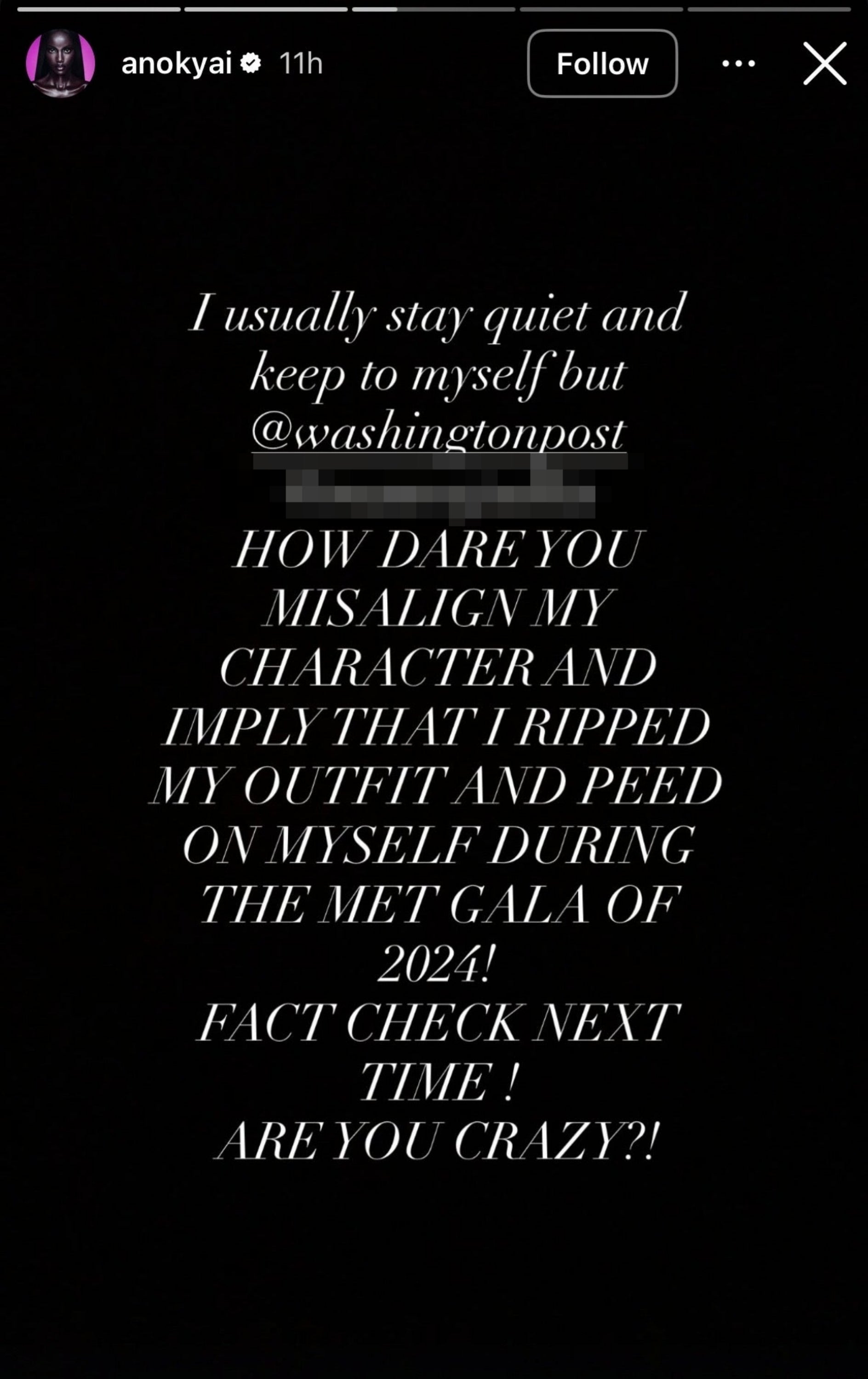 Text station addressing a misleading assertion astir Met Gala 2024 outfit incident, urging for fact-checking