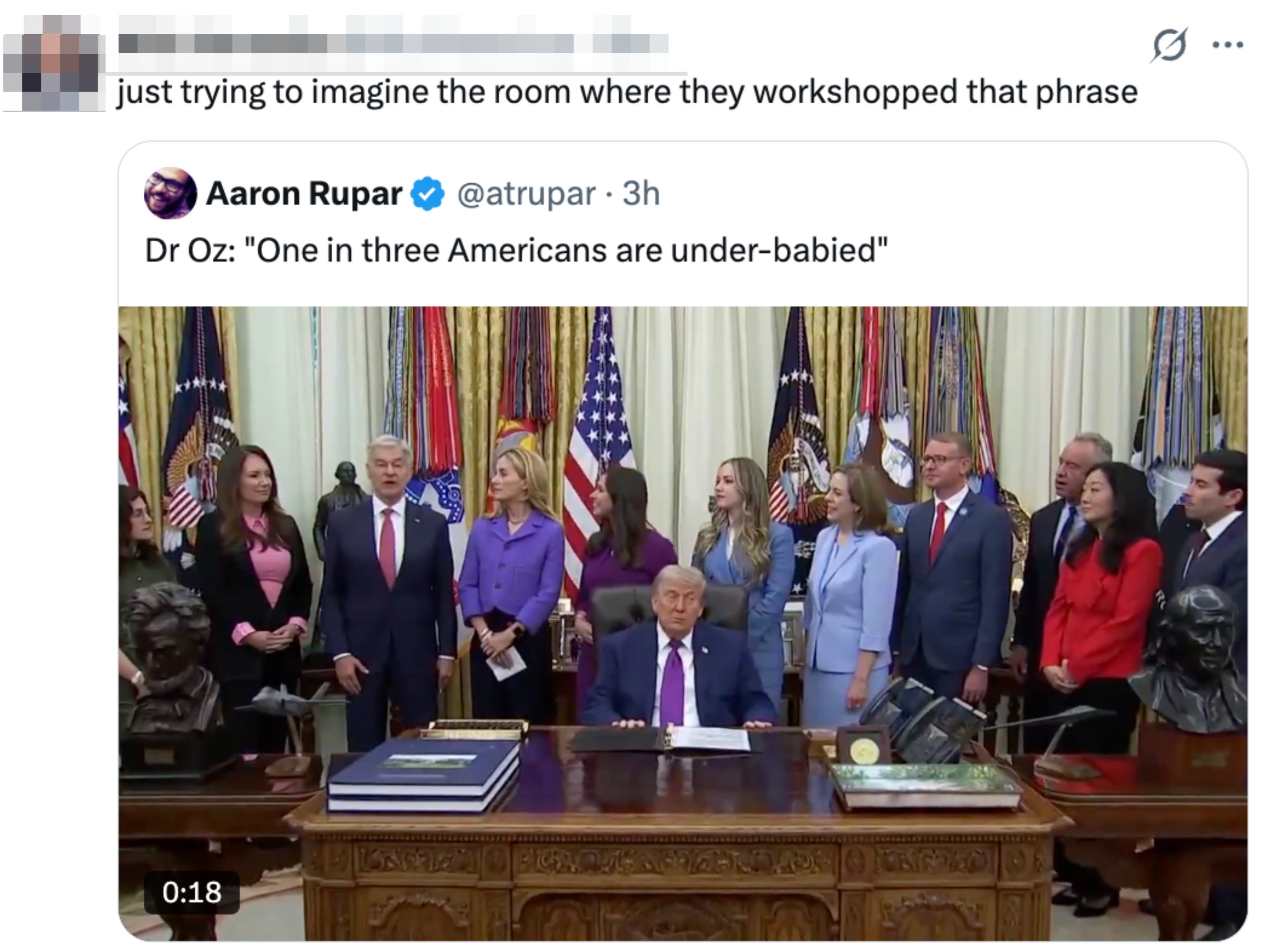 A radical  of radical   basal   astir   a seated antheral   astatine  a table. Dr. Oz is quoted saying, "One successful  3  Americans are under-babied."