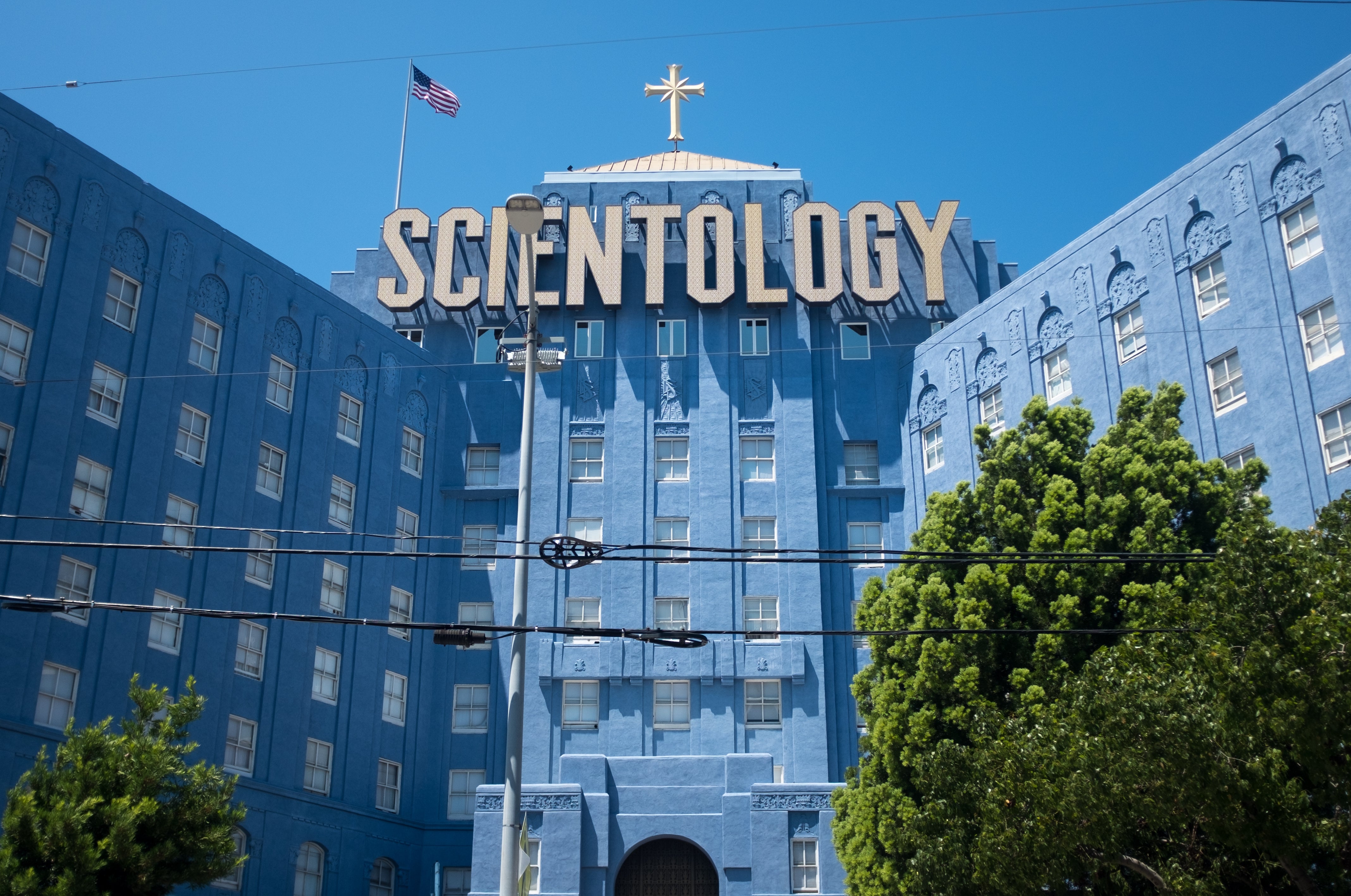 Utsiden av Scientology-bygningen på Fountain Avenue, East Hollywood